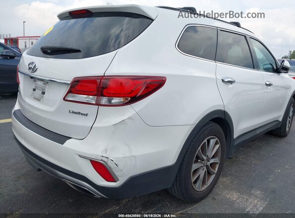 KM8SN4HF7HU237952 2017 HYUNDAI SANTA FE White Widok zestawu wskaźników