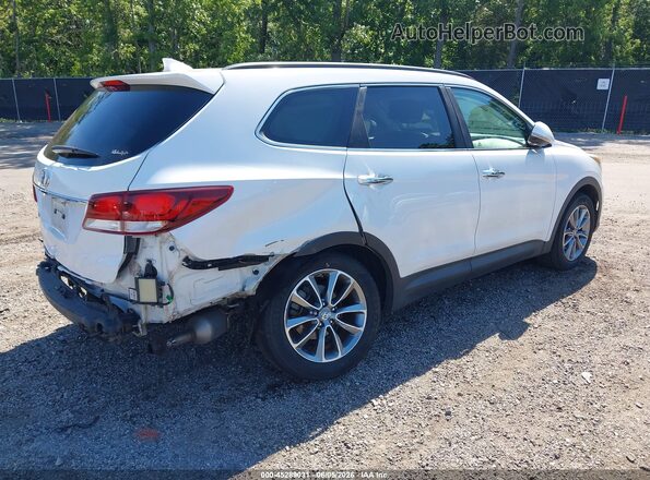 KM8SN4HF8HU184792 2017 HYUNDAI SANTA FE White Tył prawy