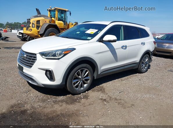 KM8SN4HF8HU184792 2017 HYUNDAI SANTA FE White Przód lewy