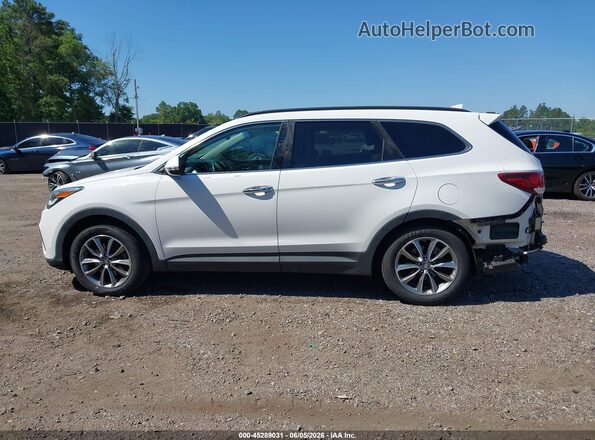 KM8SN4HF8HU184792 2017 HYUNDAI SANTA FE White 