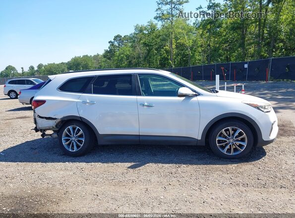 KM8SN4HF8HU184792 2017 HYUNDAI SANTA FE White Widok wnętrza 360 stopni