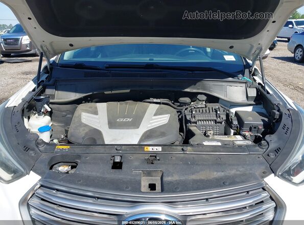 KM8SN4HF8HU184792 2017 HYUNDAI SANTA FE White Widok z tyłu