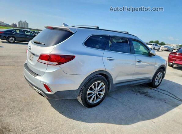 KM8SN4HFXHU233720 2017 HYUNDAI SANTA Silver Trasero derecho