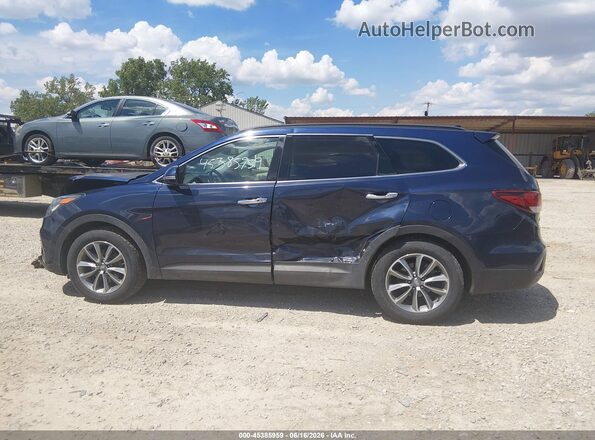 KM8SN4HFXJU273141 2018 HYUNDAI SANTA FE Blue Widok z przodu