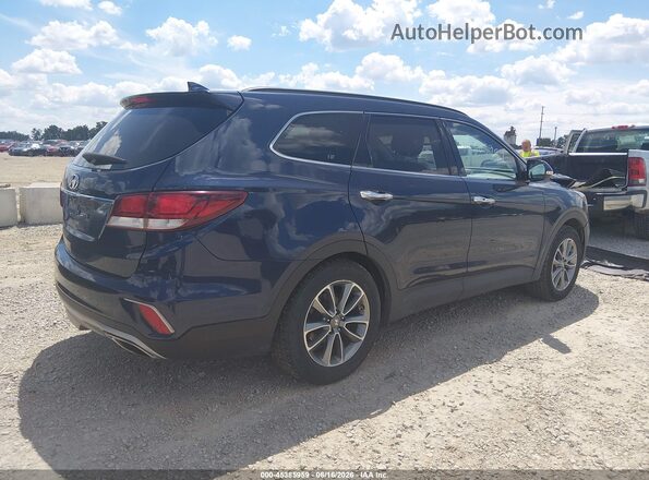 KM8SN4HFXJU273141 2018 HYUNDAI SANTA FE Blue Tył prawy