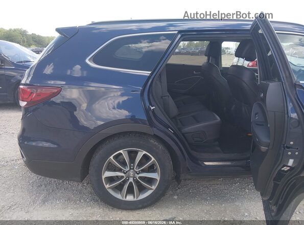 KM8SN4HFXJU273141 2018 HYUNDAI SANTA FE Blue Widok naklejki z numerem VIN