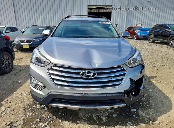 KM8SNDHF4GU138228 2016 HYUNDAI SANTA Silver წინა ხედი