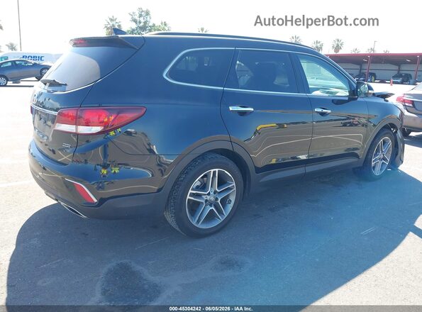 KM8SR4HF1HU215577 2017 HYUNDAI SANTA FE Black Հետևի աջ