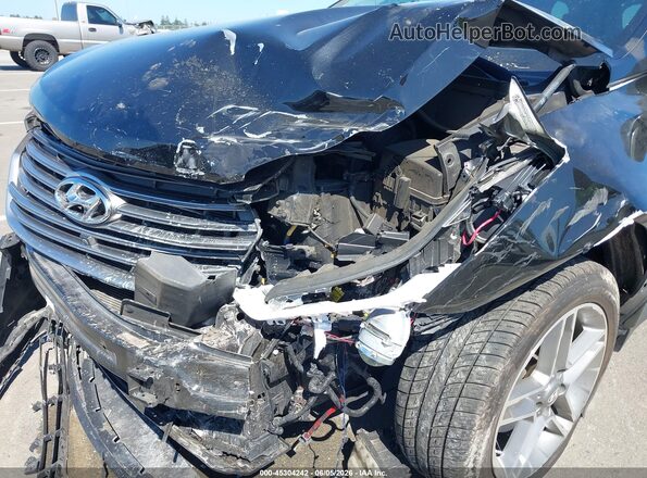 KM8SR4HF1HU215577 2017 HYUNDAI SANTA FE Black Դիմացի տեսք