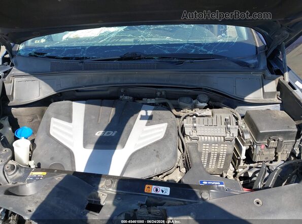 KM8SR4HF1HU217541 2017 HYUNDAI SANTA FE Blue უკანა ხედი