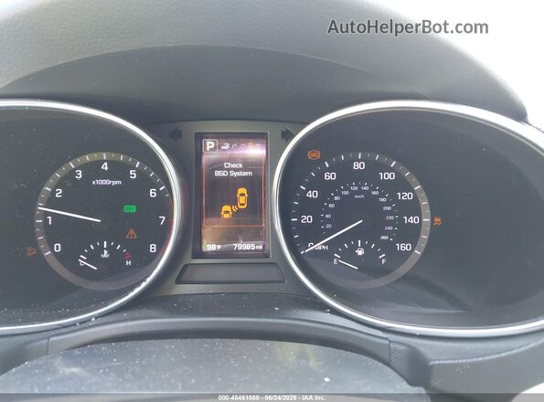 KM8SR4HF1HU217541 2017 HYUNDAI SANTA FE Blue უკანა სავარძლების ხედი