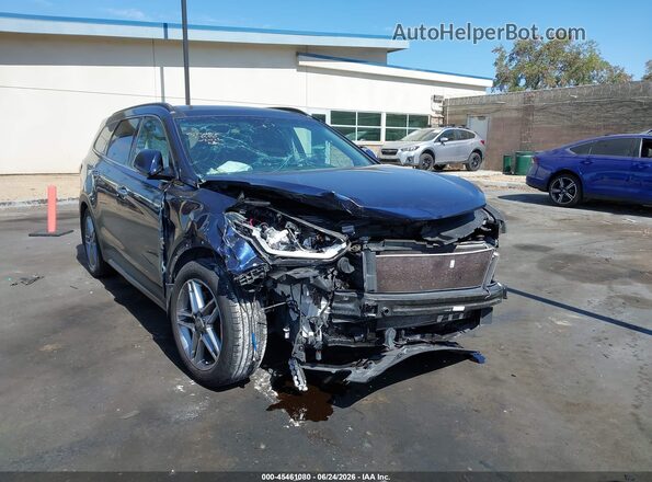 KM8SR4HF1HU217541 2017 HYUNDAI SANTA FE Blue წინა ხედი