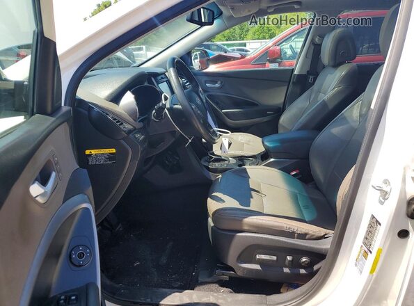 KM8SR4HF2GU142055 2016 HYUNDAI SANTA White Widok wnętrza z przodu