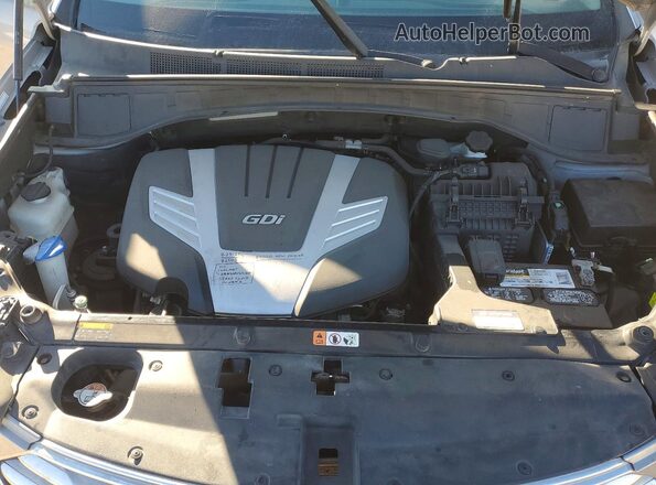 KM8SR4HF2GU162189 2016 HYUNDAI SANTA Silver Շարժիչի բաժամունքի տեսք