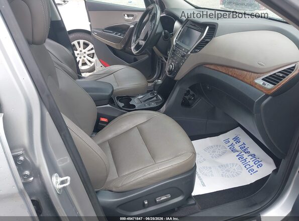 KM8SR4HF2HU185683 2017 HYUNDAI SANTA FE Gray Front interior view