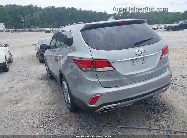 KM8SR4HF2HU185683 2017 HYUNDAI SANTA FE Gray Rear left