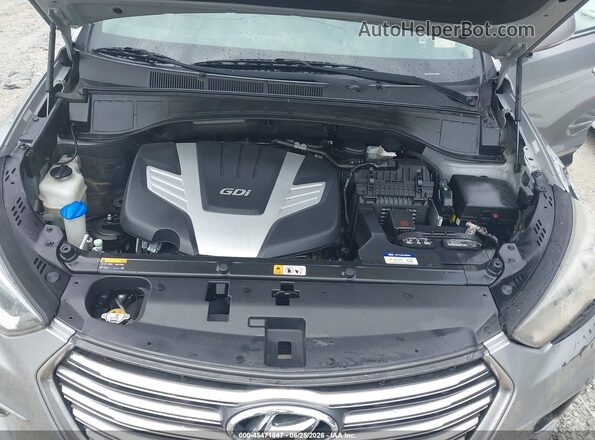 KM8SR4HF2HU185683 2017 HYUNDAI SANTA FE Gray Rear view