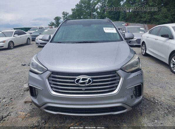 KM8SR4HF2HU185683 2017 HYUNDAI SANTA FE Gray Rear interior view