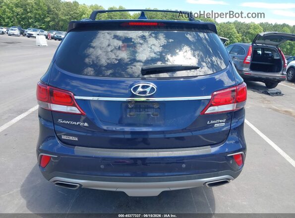 KM8SR4HF7HU235350 2017 HYUNDAI SANTA FE Blue 
