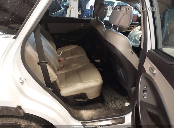 KM8SR4HF8HU205970 2017 HYUNDAI SANTA FE White VIN კოდის სტიკერის ხედი