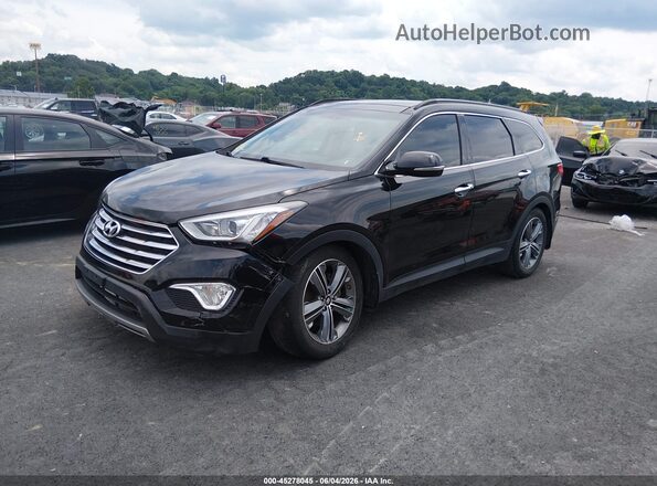 KM8SR4HFXGU133085 2016 HYUNDAI SANTA FE Black Vista tres cuartos delantera izquierda