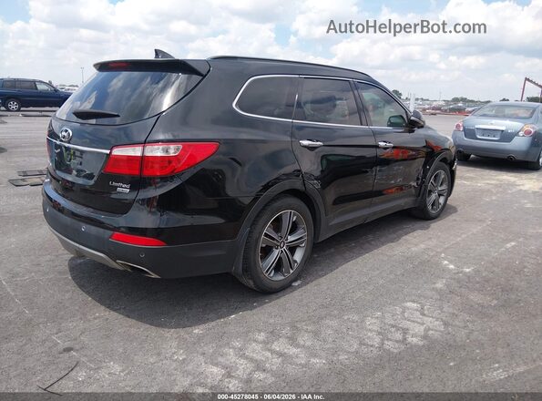 KM8SR4HFXGU133085 2016 HYUNDAI SANTA FE Black Trasero derecho