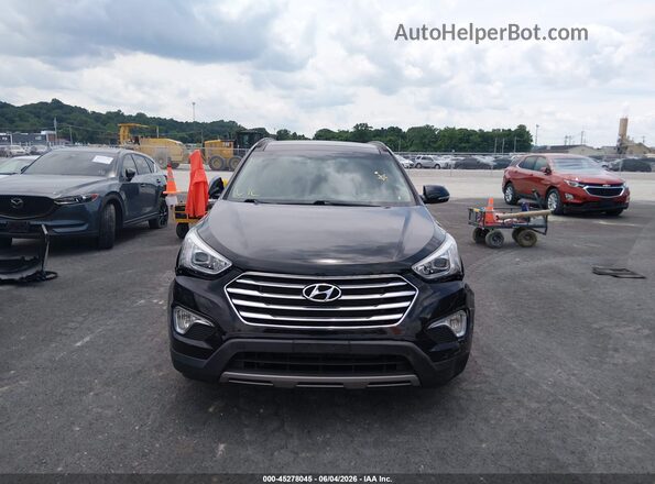 KM8SR4HFXGU133085 2016 HYUNDAI SANTA FE Black Vista del cuadro de instrumentos