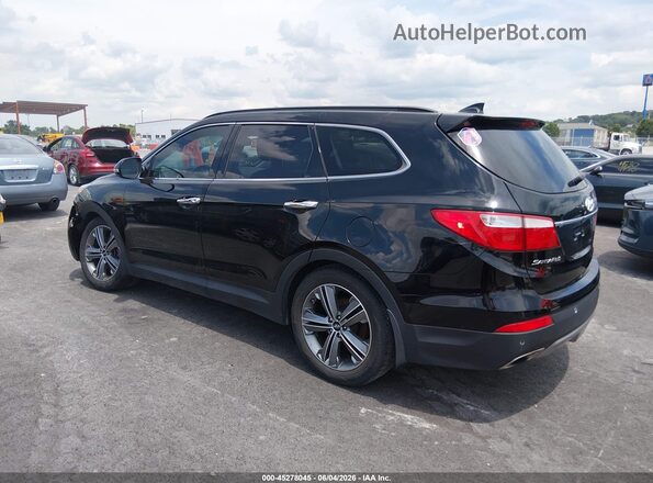 KM8SR4HFXGU133085 2016 HYUNDAI SANTA FE Black Trasero izquierdo