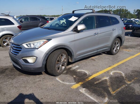 KM8SR4HFXGU134348 2016 HYUNDAI SANTA FE Silver Առջևի ձախ երեք քառորդ տեսարան