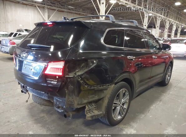 KM8SRDHF1GU148803 2016 HYUNDAI SANTA FE Черный Задняя правая четверть