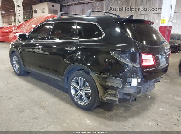KM8SRDHF1GU148803 2016 HYUNDAI SANTA FE Черный Задняя левая четверть
