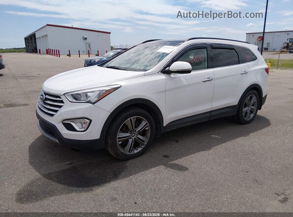 KM8SRDHF2GU137874 2016 HYUNDAI SANTA FE White Առջևի ձախ երեք քառորդ տեսարան