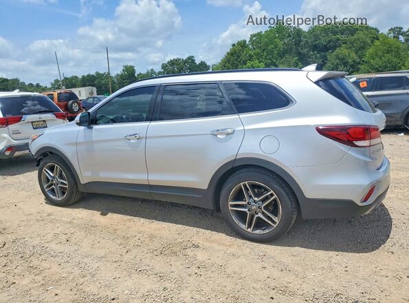 KM8SRDHF2HU176868 2017 HYUNDAI SANTA Silver Trasero izquierdo