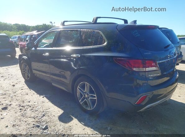 KM8SRDHF2HU220531 2017 HYUNDAI SANTA FE Серый Задняя левая четверть