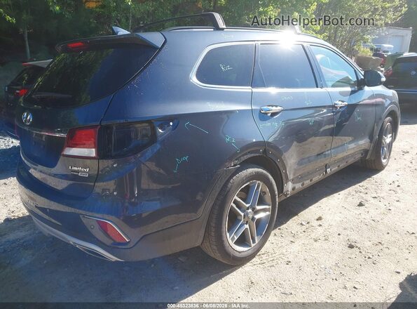 KM8SRDHF2HU220531 2017 HYUNDAI SANTA FE Серый Задняя правая четверть
