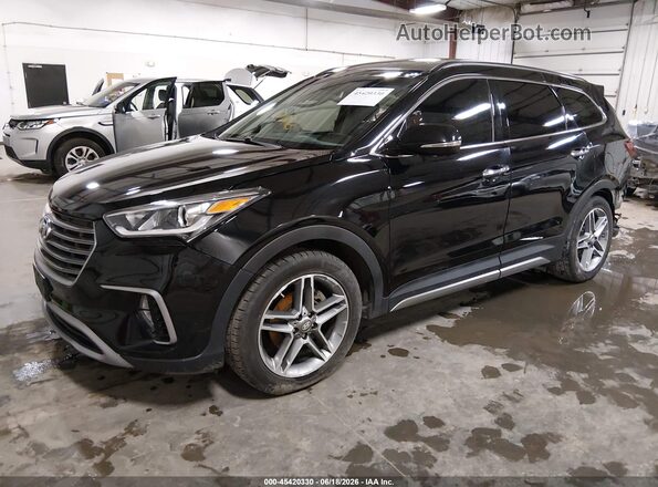 KM8SRDHF5HU203576 2017 HYUNDAI SANTA FE Black Przód lewy