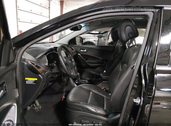 KM8SRDHF5HU203576 2017 HYUNDAI SANTA FE Black Widok wnętrza z przodu