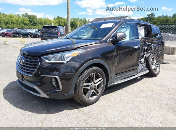 KM8SRDHF7HU231122 2017 HYUNDAI SANTA FE Коричневый Передняя левая четверть