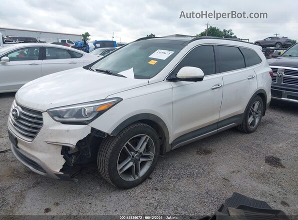 KM8SRDHF9JU259767 2018 HYUNDAI SANTA FE White Vista tres cuartos delantera izquierda