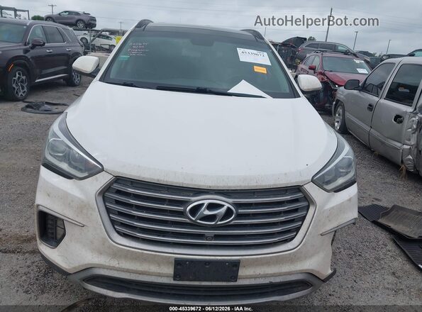 KM8SRDHF9JU259767 2018 HYUNDAI SANTA FE White Vista del cuadro de instrumentos