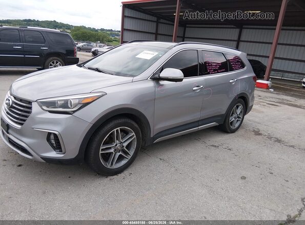 KM8SRDHFXHU234029 2017 HYUNDAI SANTA FE Silver Առջևի ձախ երեք քառորդ տեսարան