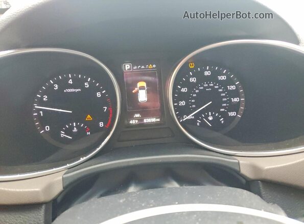 KM8SRDHFXJU280322 2018 HYUNDAI SANTA Silver Вид щитка приладів