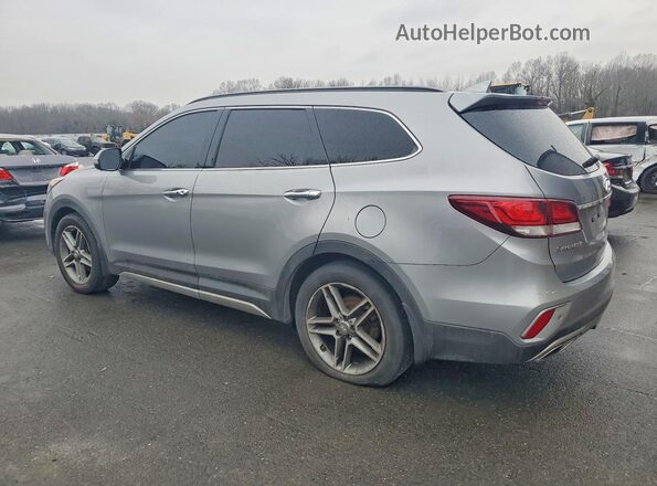 KM8SRDHFXJU280322 2018 HYUNDAI SANTA Silver Задня ліва чверть