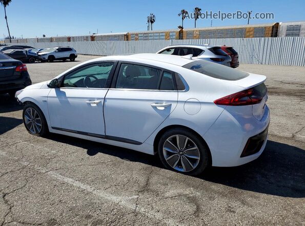 KMHC05LC0JU064738 2018 HYUNDAI IONIQ White Rear left