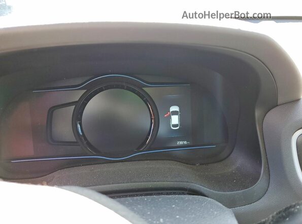 KMHC05LC0JU064738 2018 HYUNDAI IONIQ White Instrument cluster view