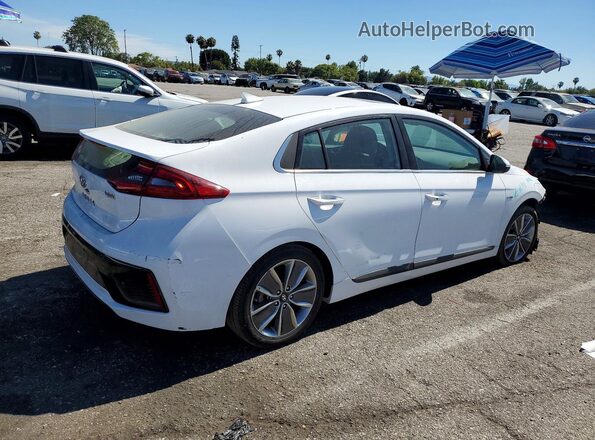 KMHC05LC0JU064738 2018 HYUNDAI IONIQ White Rear right