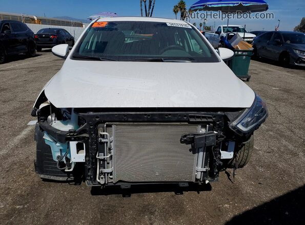 KMHC05LC0JU064738 2018 HYUNDAI IONIQ White Front view