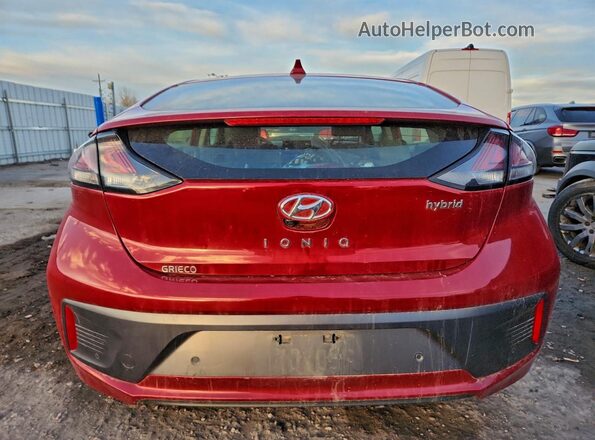 KMHC05LC0NU270714 2022 HYUNDAI IONIQ Red Vista trasera