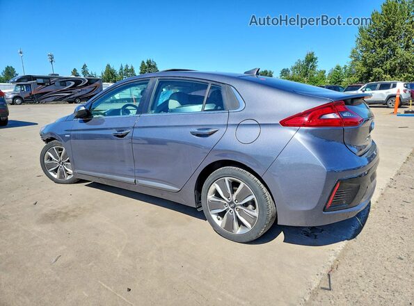 KMHC05LC1JU060147 2018 HYUNDAI IONIQ Серый Задняя левая четверть