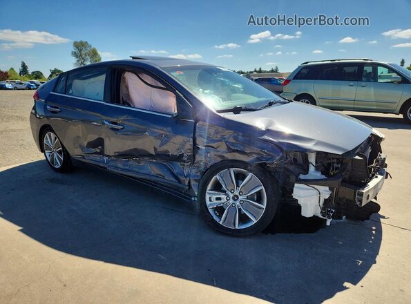 KMHC05LC1JU060147 2018 HYUNDAI IONIQ Серый Передняя правая четверть